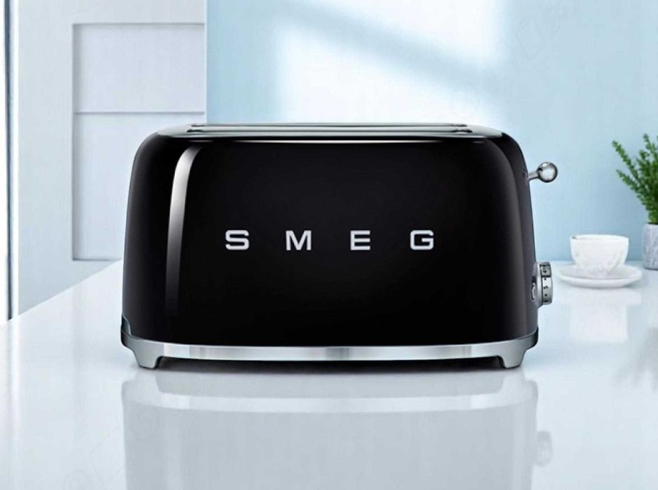 Тостер SMEG TSF02BLEU чорний 4 тости | Гарантія, доставка