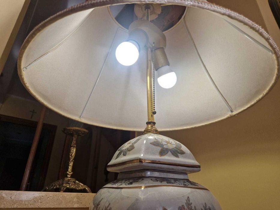 Lampa oriental Ginger Jar porcelana mosiądz