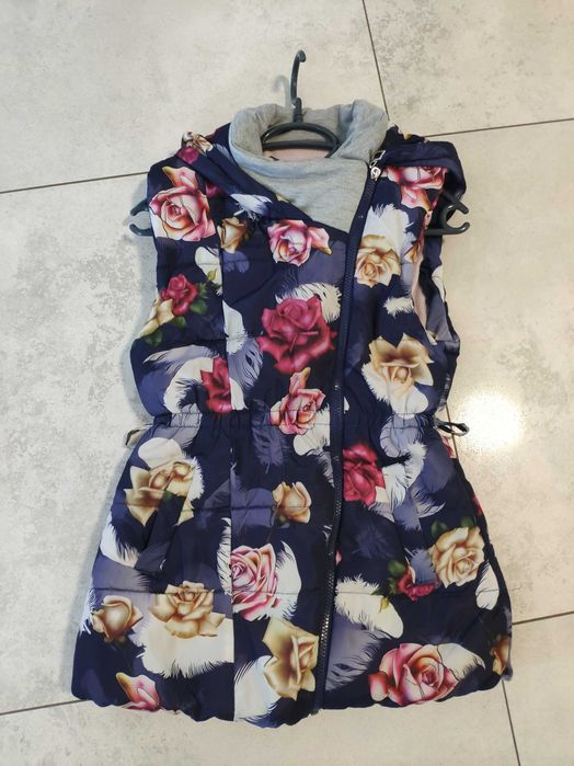 Śliczna ciepła kamizelka XS