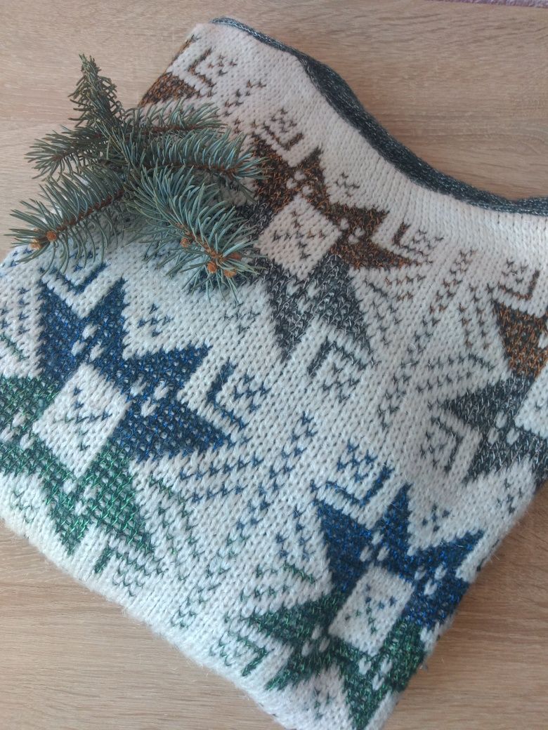 Sweter vintage gwiazdy M