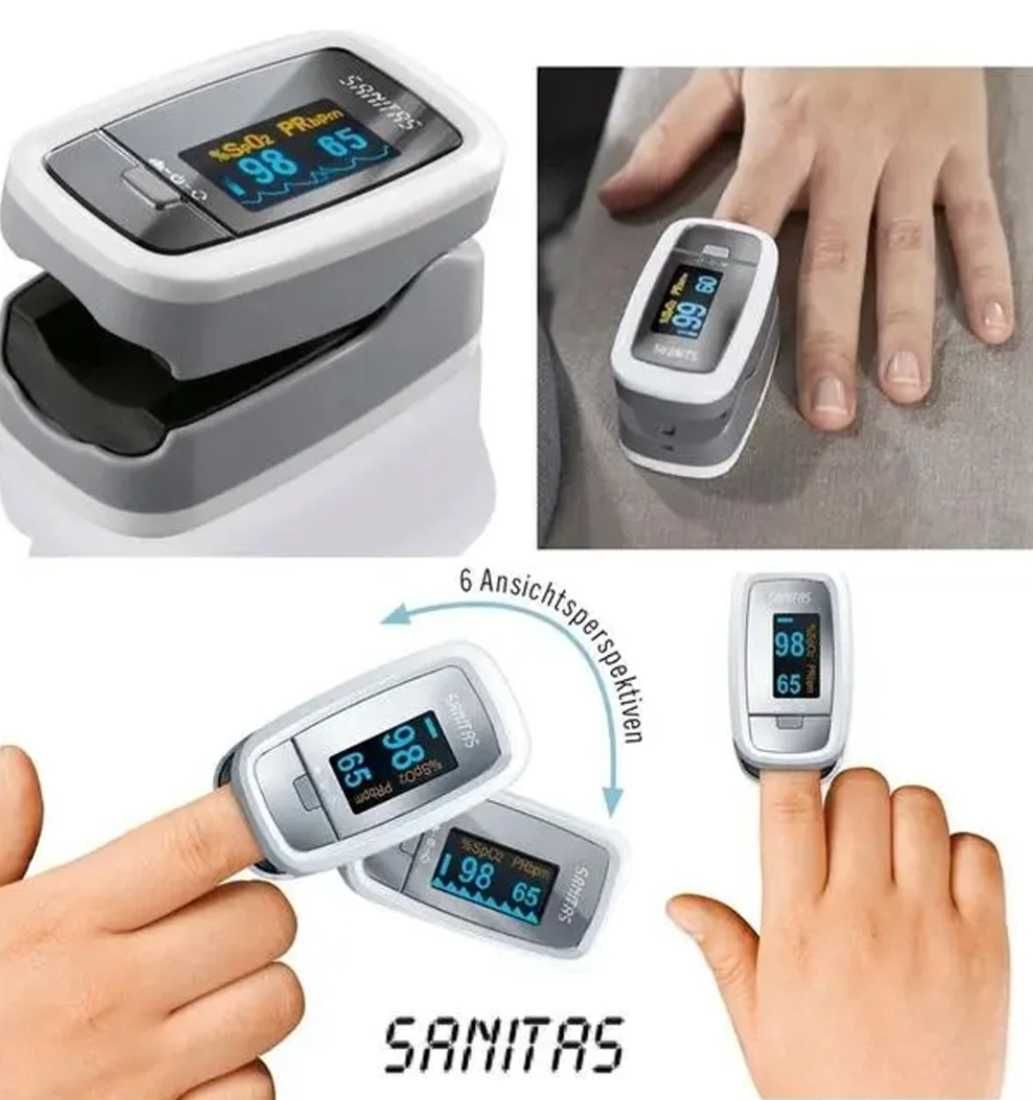 Пульсоксиметр Sanitas SPO 25 цветной OLED дисплей пальчиковый Германия