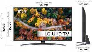 Telewizor LG 43 cali 43UP78003 [SMART-TV] [WI-FI] [4K] [ŁÓDŹ]