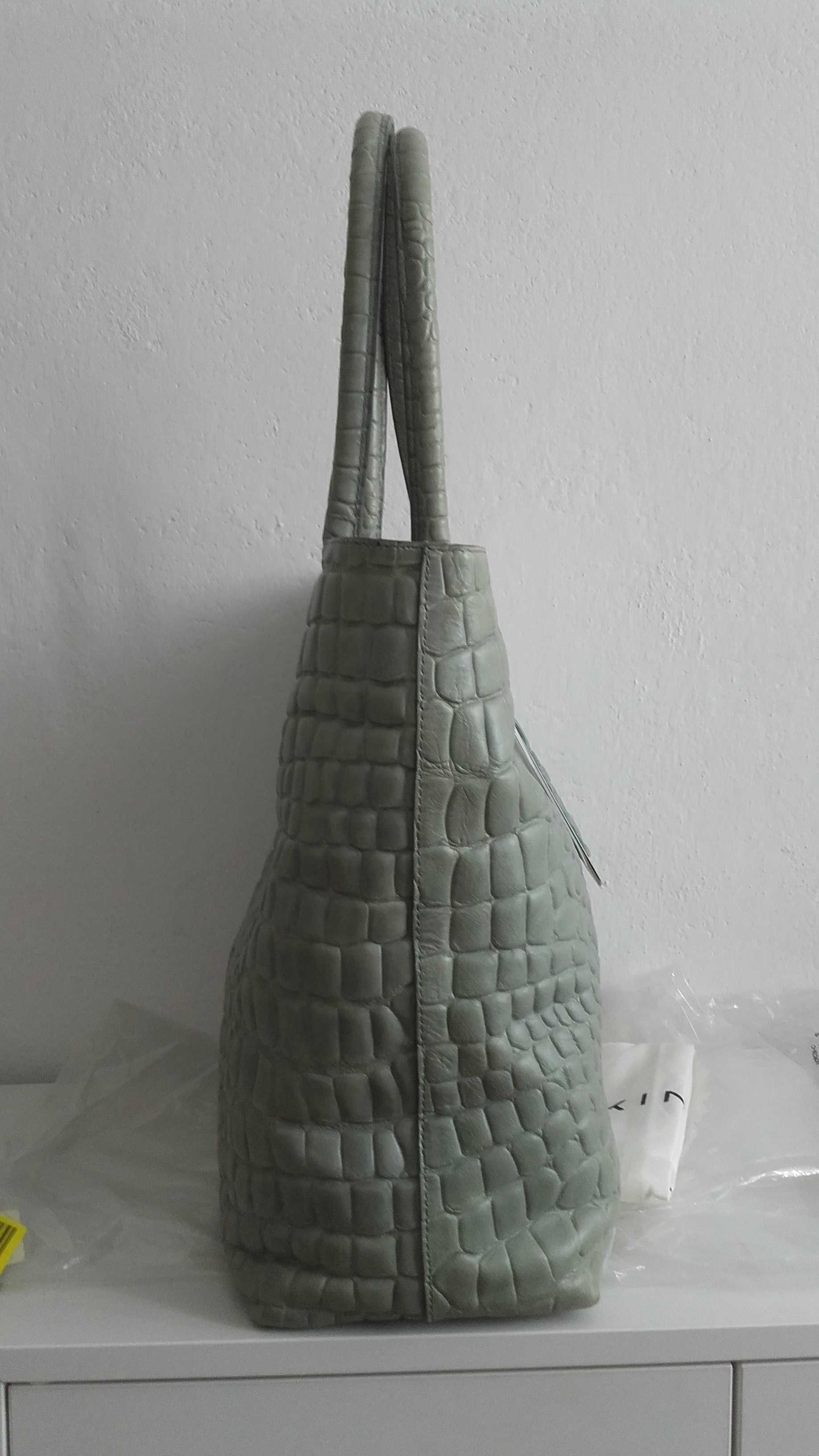 Liebeskind-Nowa torba- shopper bag z portfelem- krokodyl
