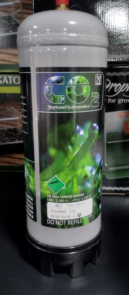 Kit completo de CO2 Neptune Hydroponics p/ hidroponia ou Aquário