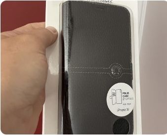 Nowe z metką zapakowane etui iphone XR otwierane skórzane na prezent