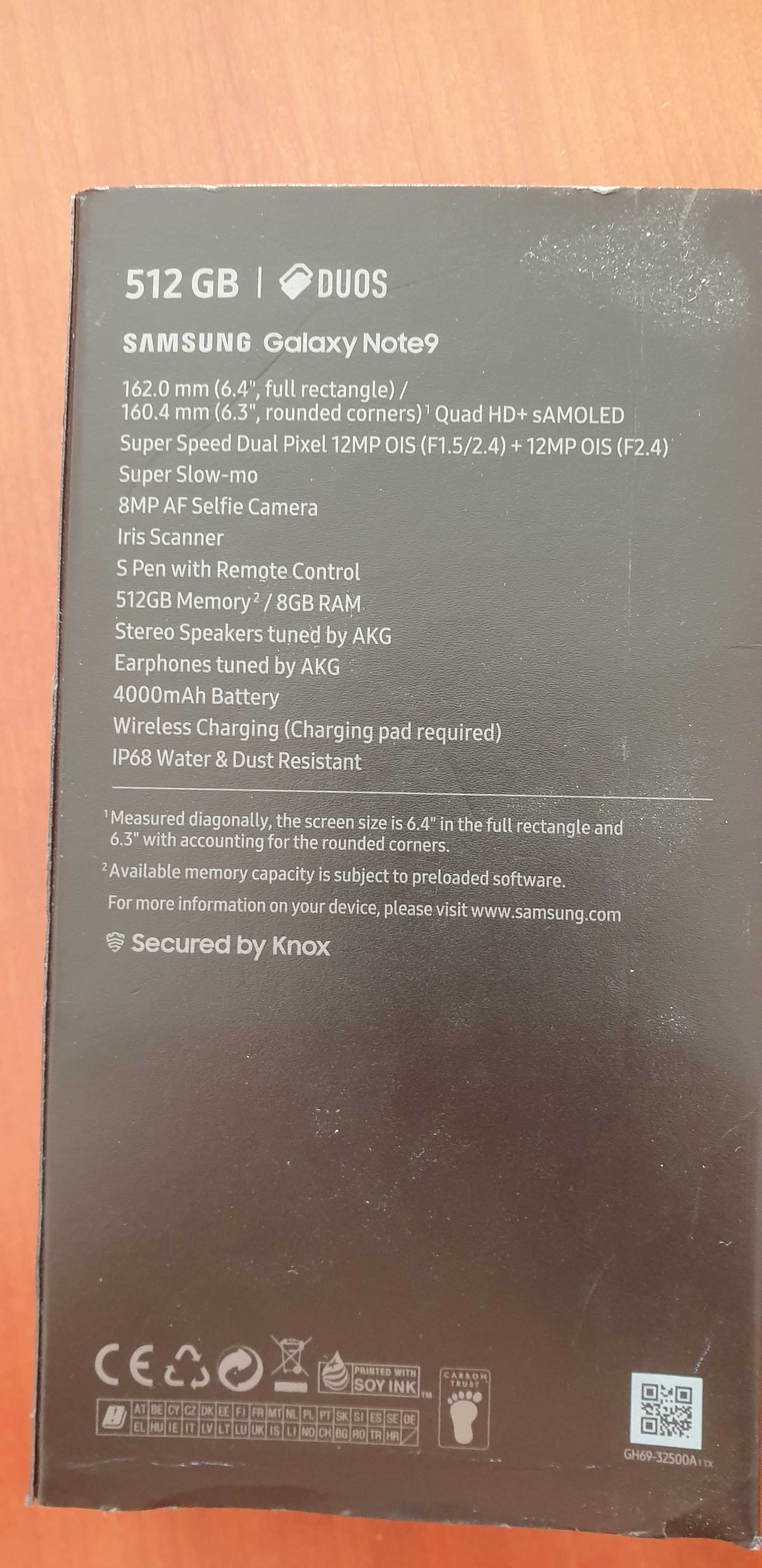 Samsung Note 9 512gb