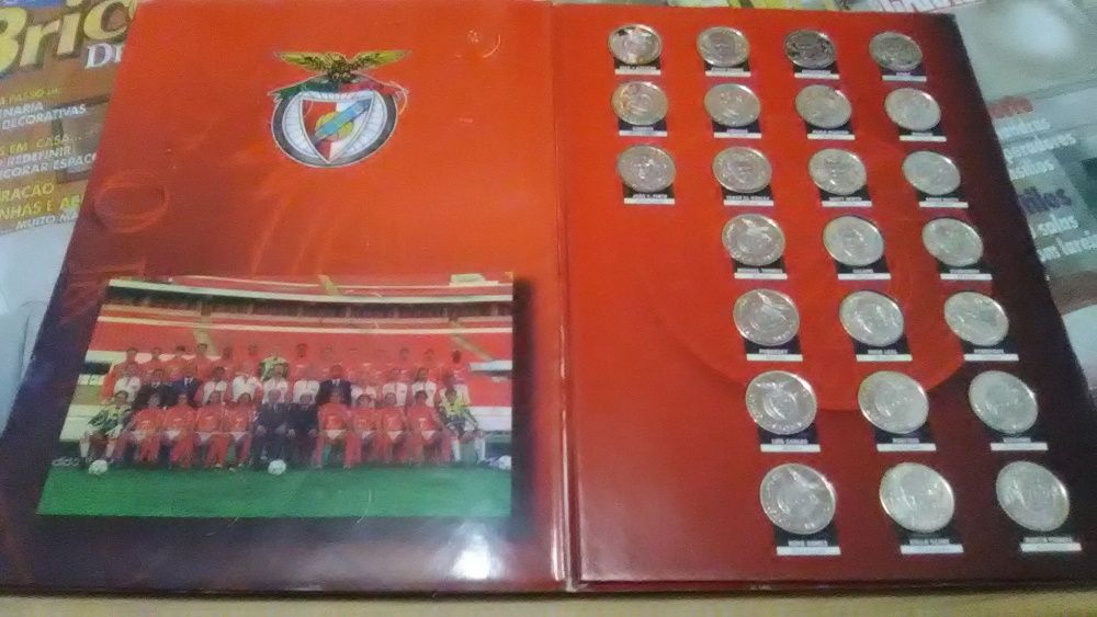 Colecção em moedas do Benfica