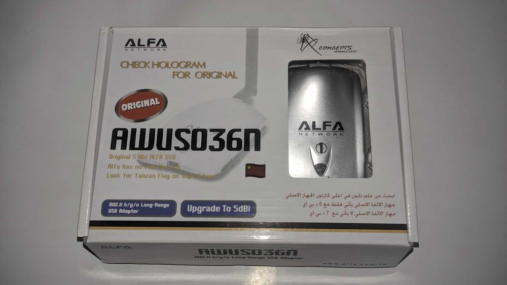 Мощный Wifi  усилитель адаптер Alfa AWUS036H (Realtek 8187L)
