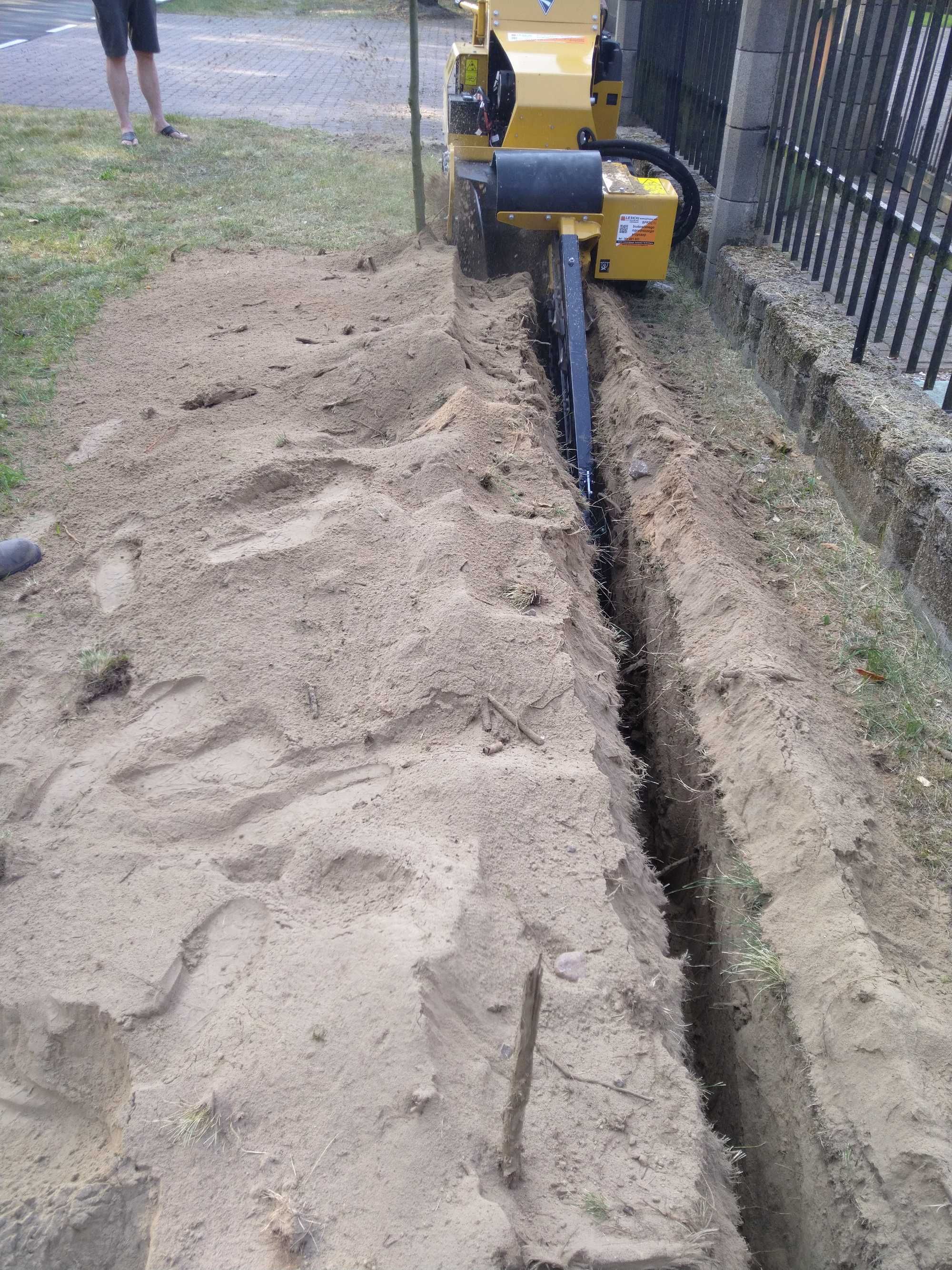 MINIKOPARKA, Koparka Łańcuchowa, Osuszacze, Zagęszczarki WYPOŻYCZALNIA