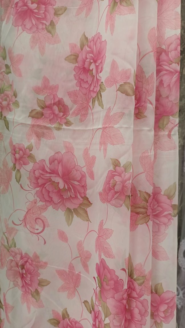 Тюль ,аплікація,шифон