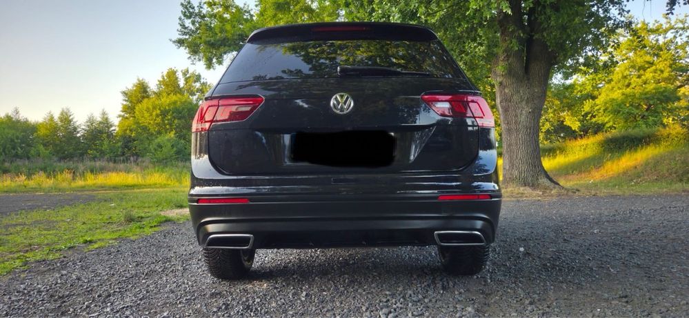 OKAZJA! CZARNA PERŁA! 7-osobowy VW Tiguan, białe skóry, 2019