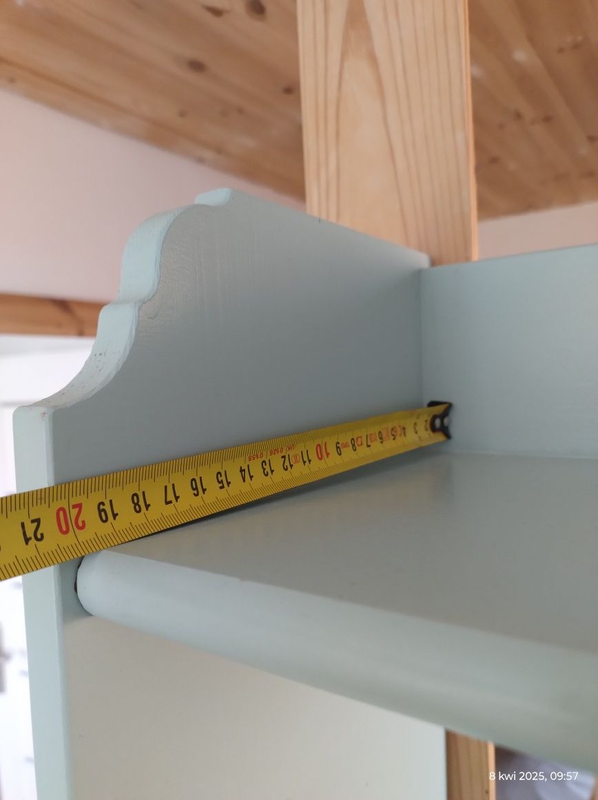Półka szafka witryna leksvik Ikea litr drewno miętowa
