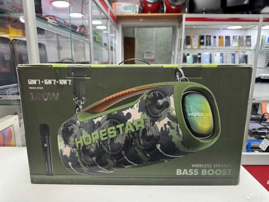 Велика бездротова портативна колонка Hopestar A60 100W - Камуфляж зеле