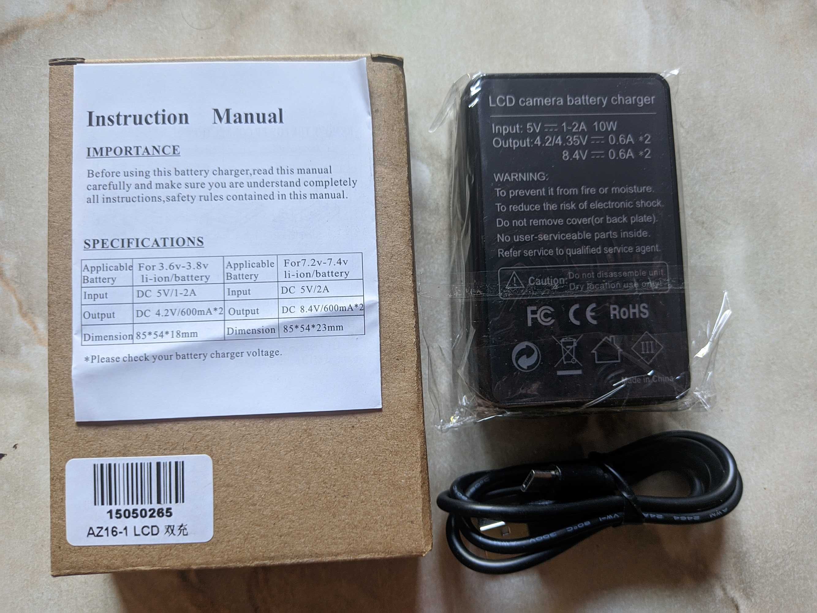зарядное устройство для аккумуляторов Xiaomi AZ16-1 с lcd дисплеем