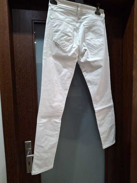 Calça de ganga branca,  marca Salsa