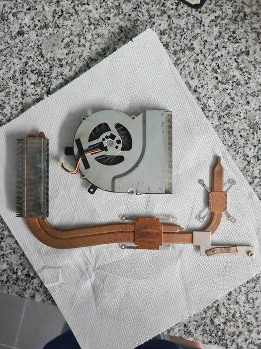 Dissipador calor e ventilador cooler portátil asus k55vm