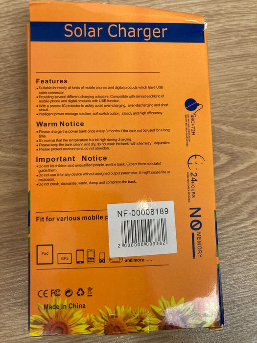 Power Bank solar charger