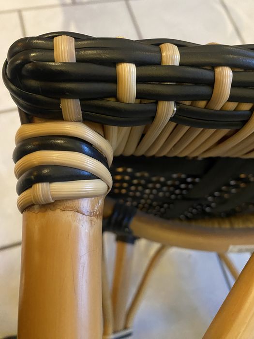 Krzesla bambusowe z oplotem made in USA