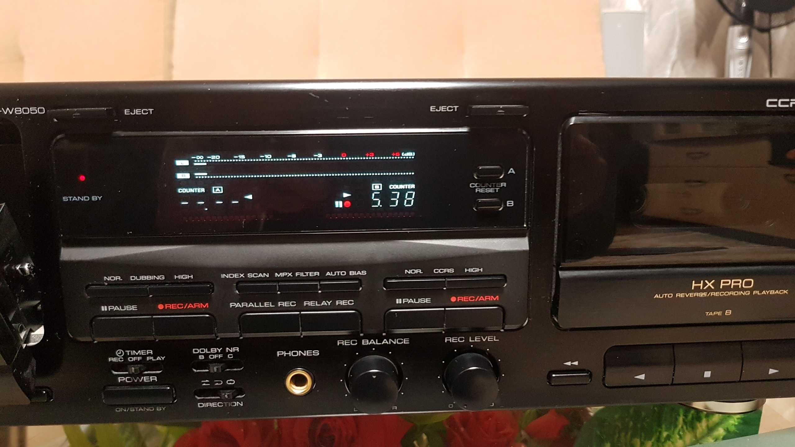 Двухкассетная дека Kenwood KX-W 8050 HX-PRO CCRS made in Japan