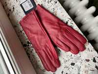 * rękawiczki skórzane Wittchen czerwone r. M damskie ocieplane *