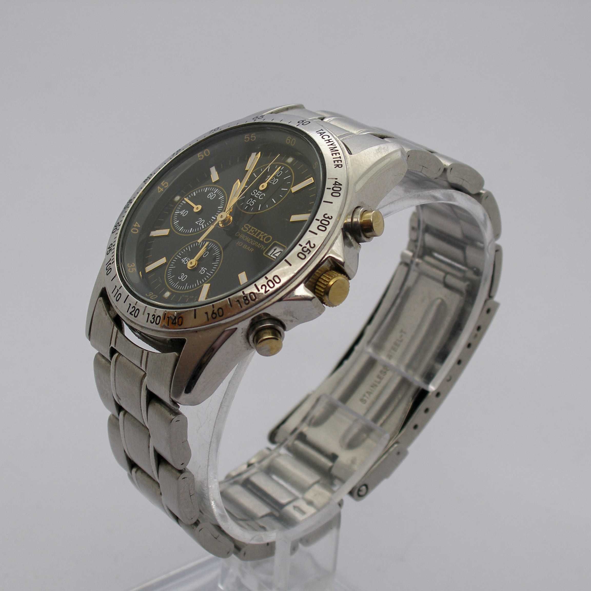 Zegarek Seiko SBTQ043 Tachymeter Chronograf