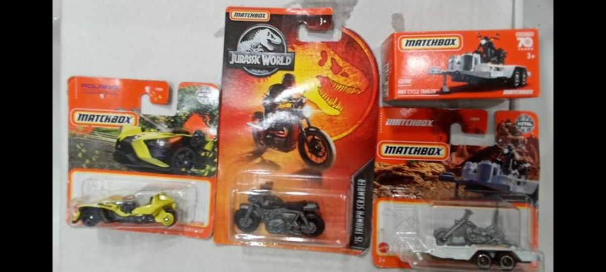 Komplet 5 motocykli matchebox