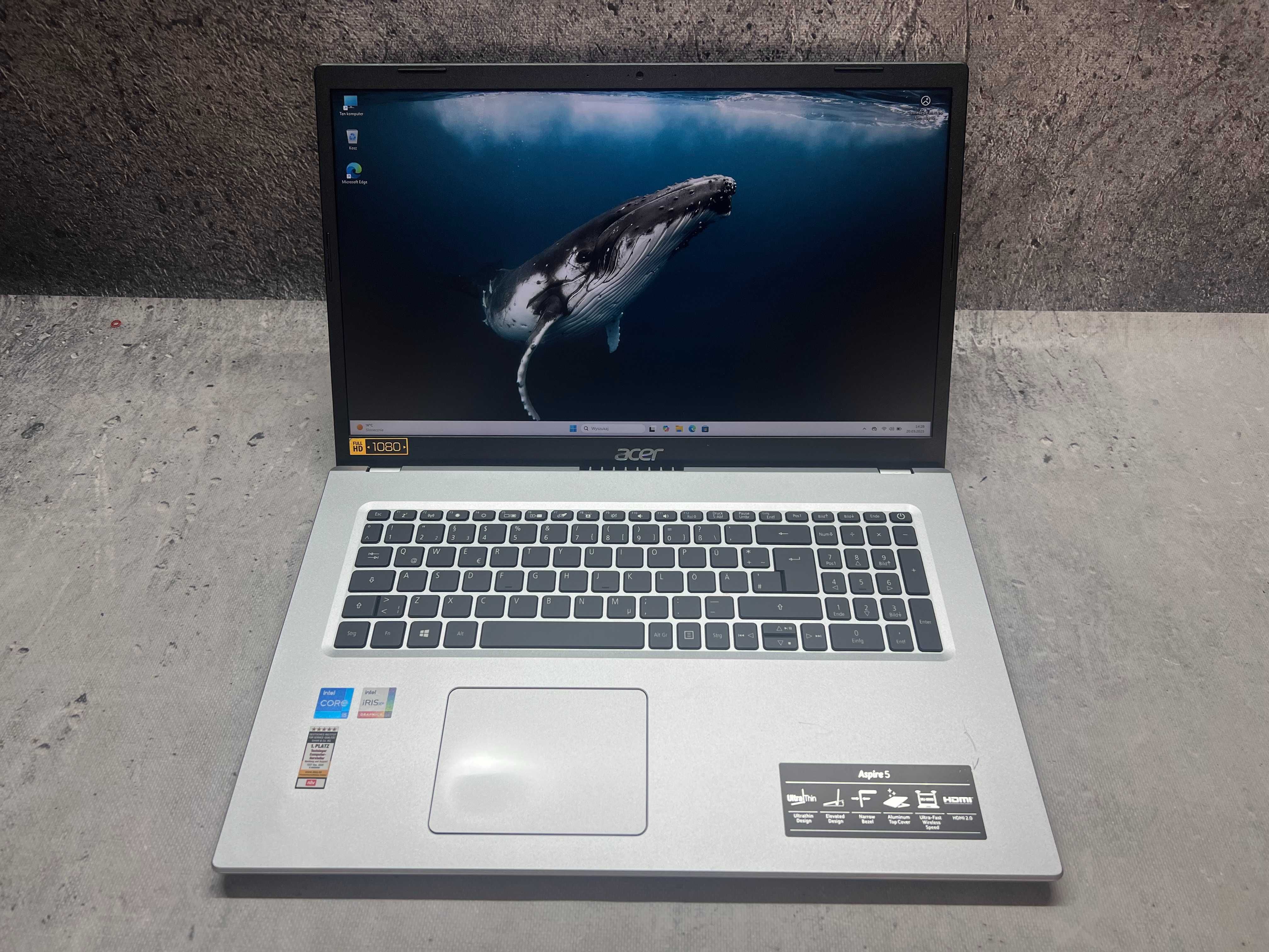 Acer Aspire 5 / i5 1135G7 4.2GHz/ 32 GB DDR4/ 2TB SSD/ IRIS/ 17.3 FHD