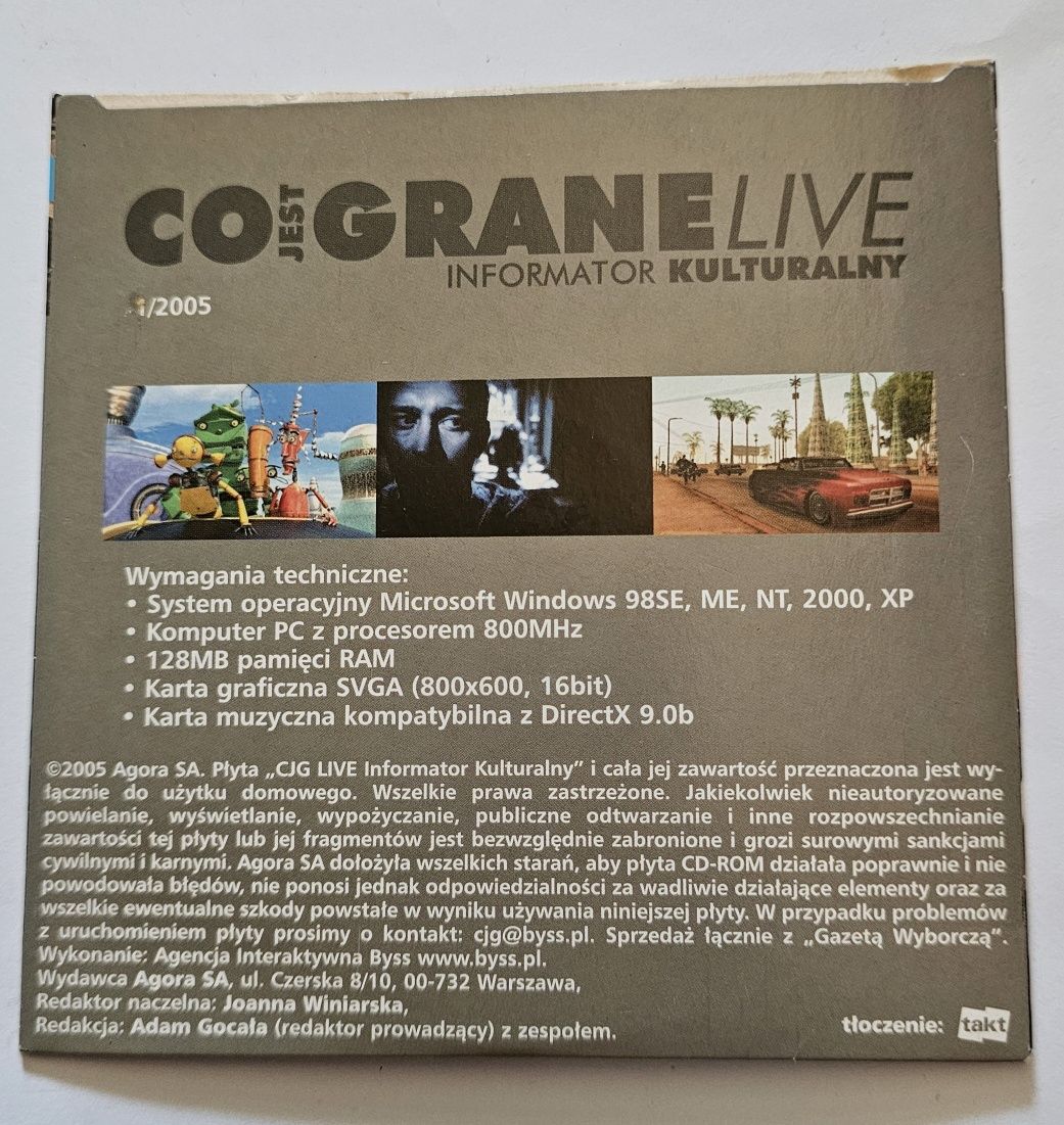 Co jest grane informator kulturalny na płycie CD 2005