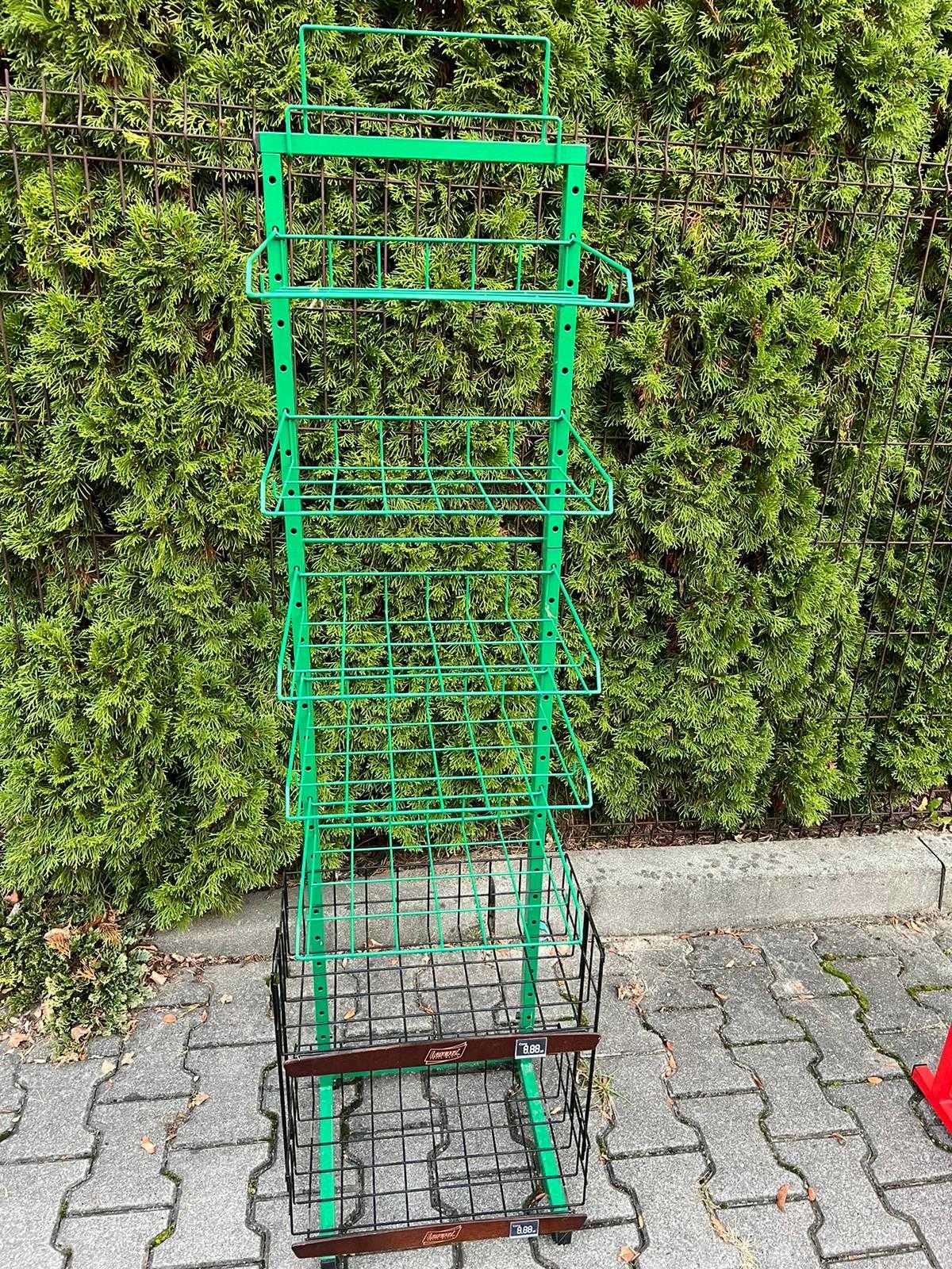 Regały sklepowe koszowe metalowe