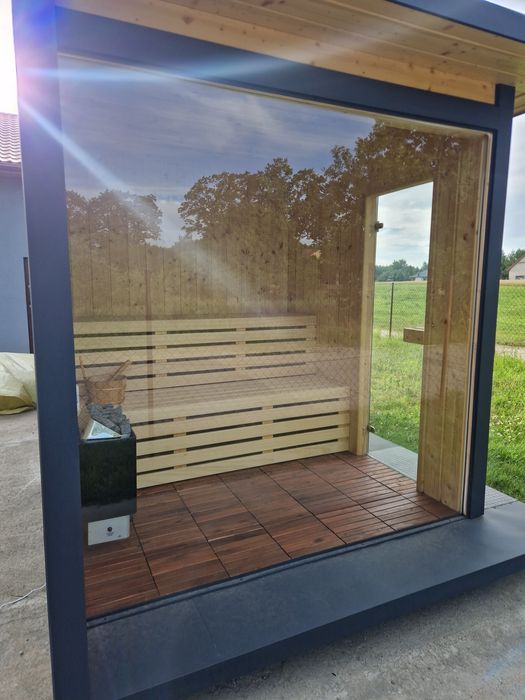 Sauna zewnętrzna ogrodowa
