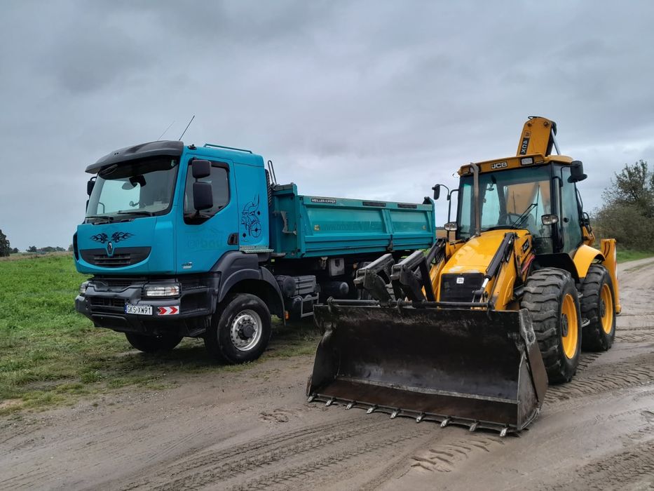 Żwir, piasek, czarnoziem,tłuczeń, gruz, transport,prace ziemne,koparka