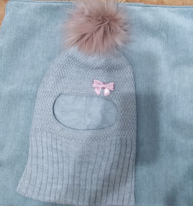 Шапка -шолом на флісі 48 см