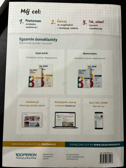 Tak, zdam! Egzamin ósmoklasisty Repetytorium Język polski