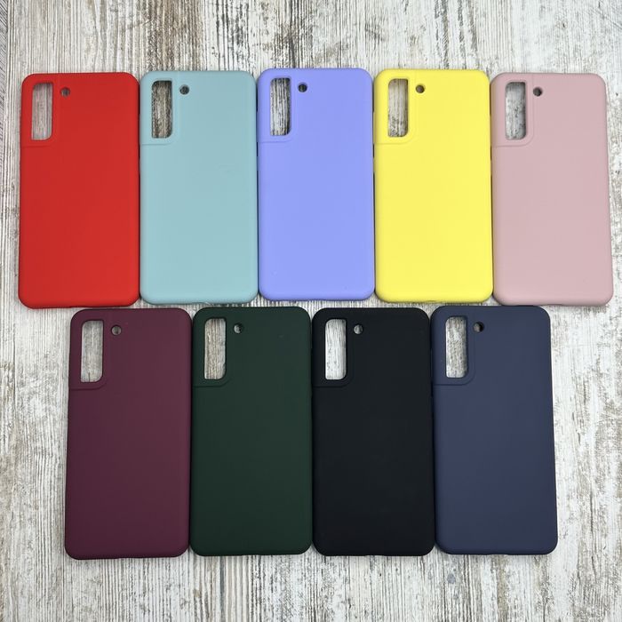 Чехол мягкий Silicone Case на Samsung S21 FE Микрофибра чохол