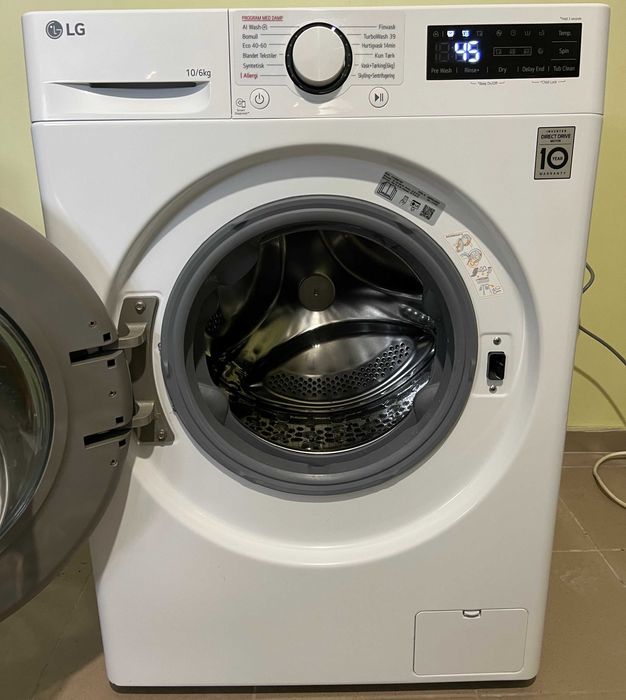 2025рік Пралка з сушкою 2в1 LG F4Y5RRP1WY ThinQ® 10/6кг 1400об