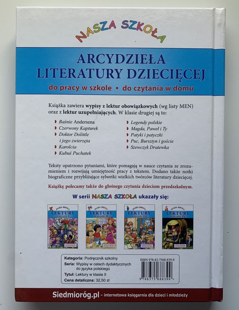 Lektury w klasie II, wybór klasa 2