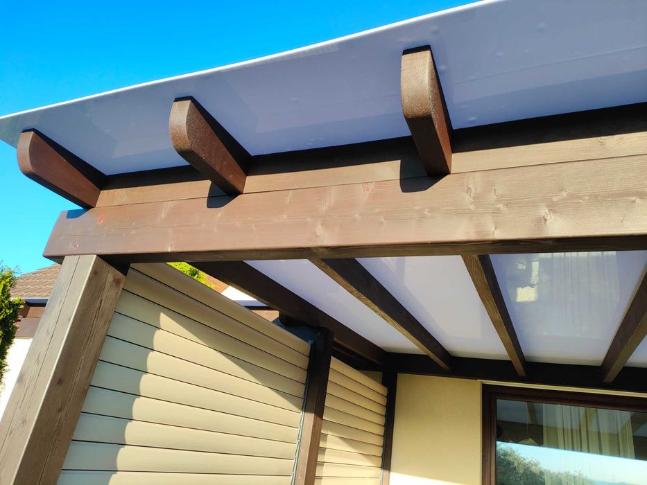 Poliwęglan lity opal/mleczny do zadaszenia tarasów 6mm 2UV 205x400