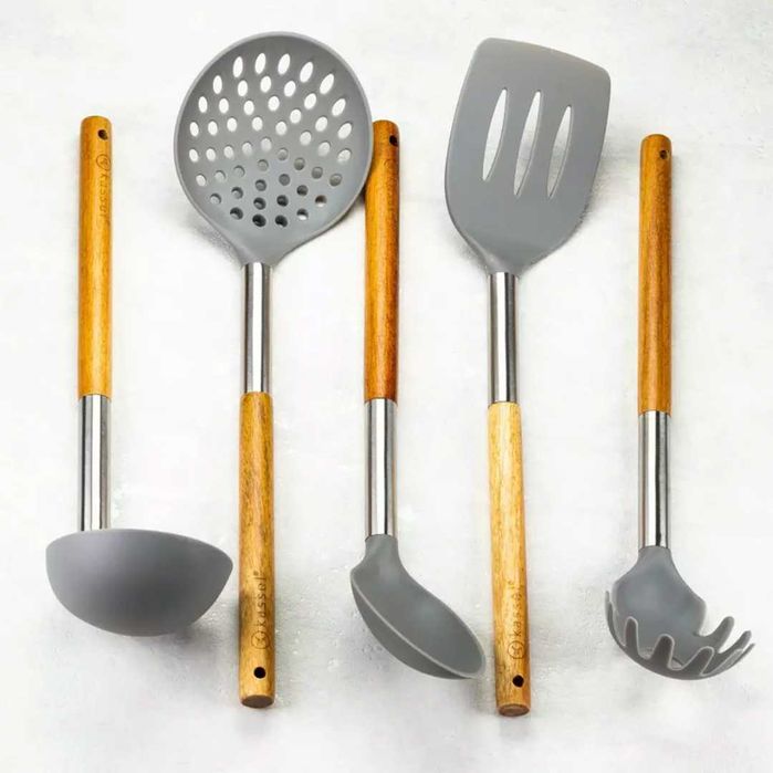Przybory kuchenne 5 sztuk Zestaw przyborów do kuchni Łyżka Łopatka