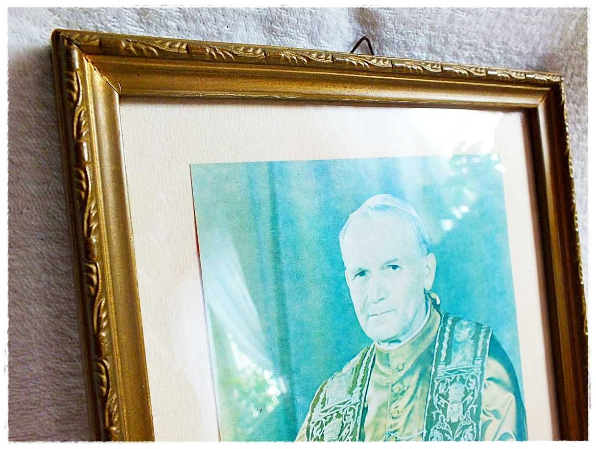 Stary Obraz Święty Jan Paweł II Papież