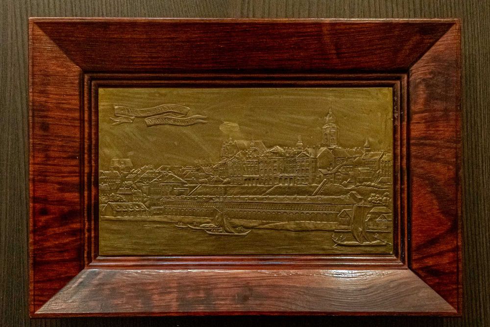 Miedzioryt Zamek Królewski w Warszawie.