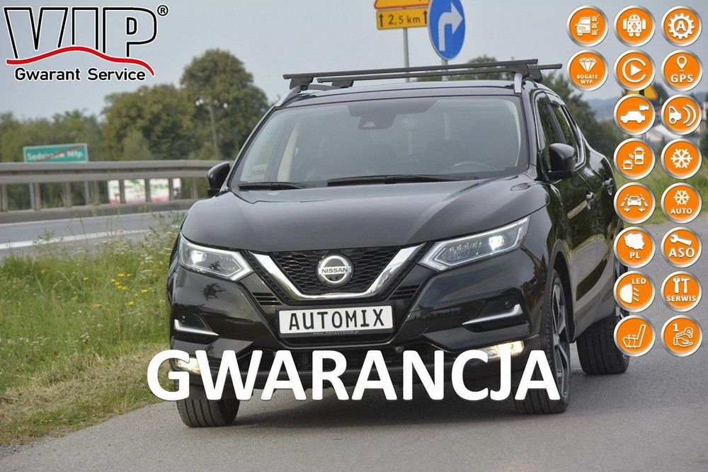 Nissan Qashqai 1.3 DIG-T automat doinwestowany bezwypadkowy gwarancja przebiegu full