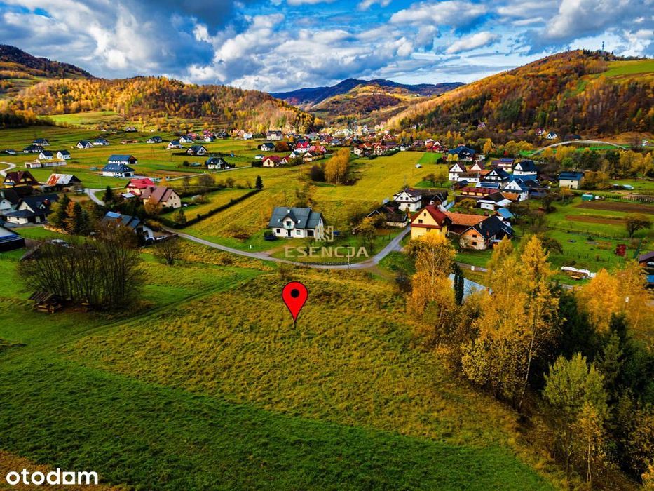 Działka inwestycyjna 19 arów z widokiem na góry