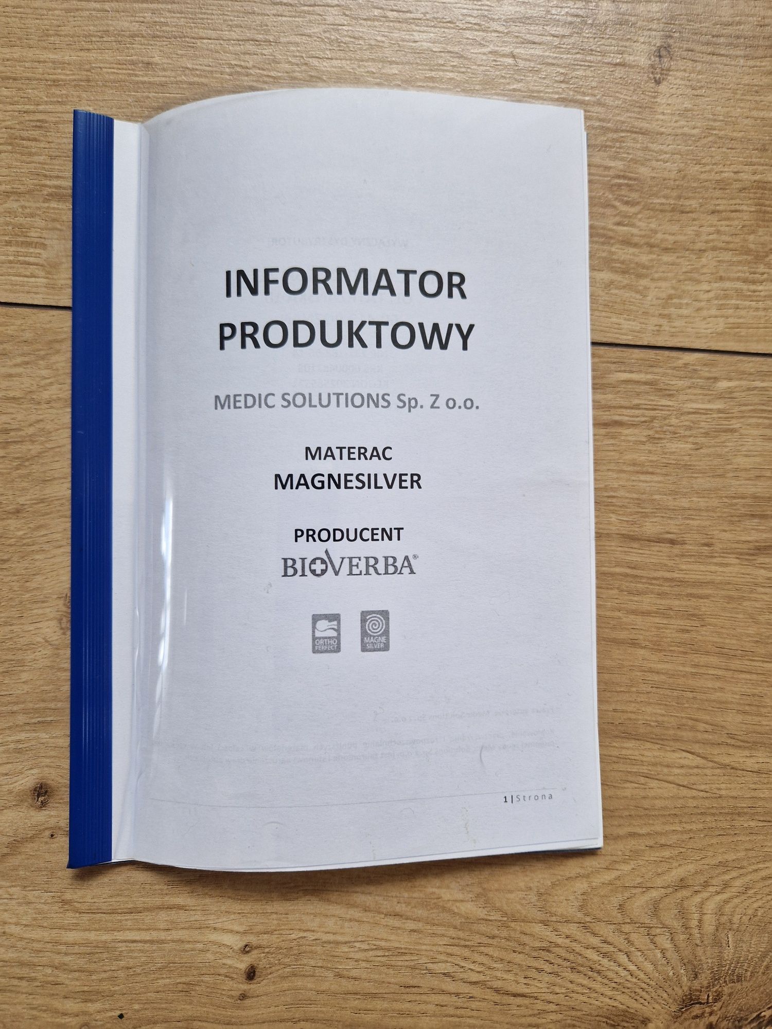 Materac Magnesilver + podkład Magnesilver pod przescieradło firmy BioV