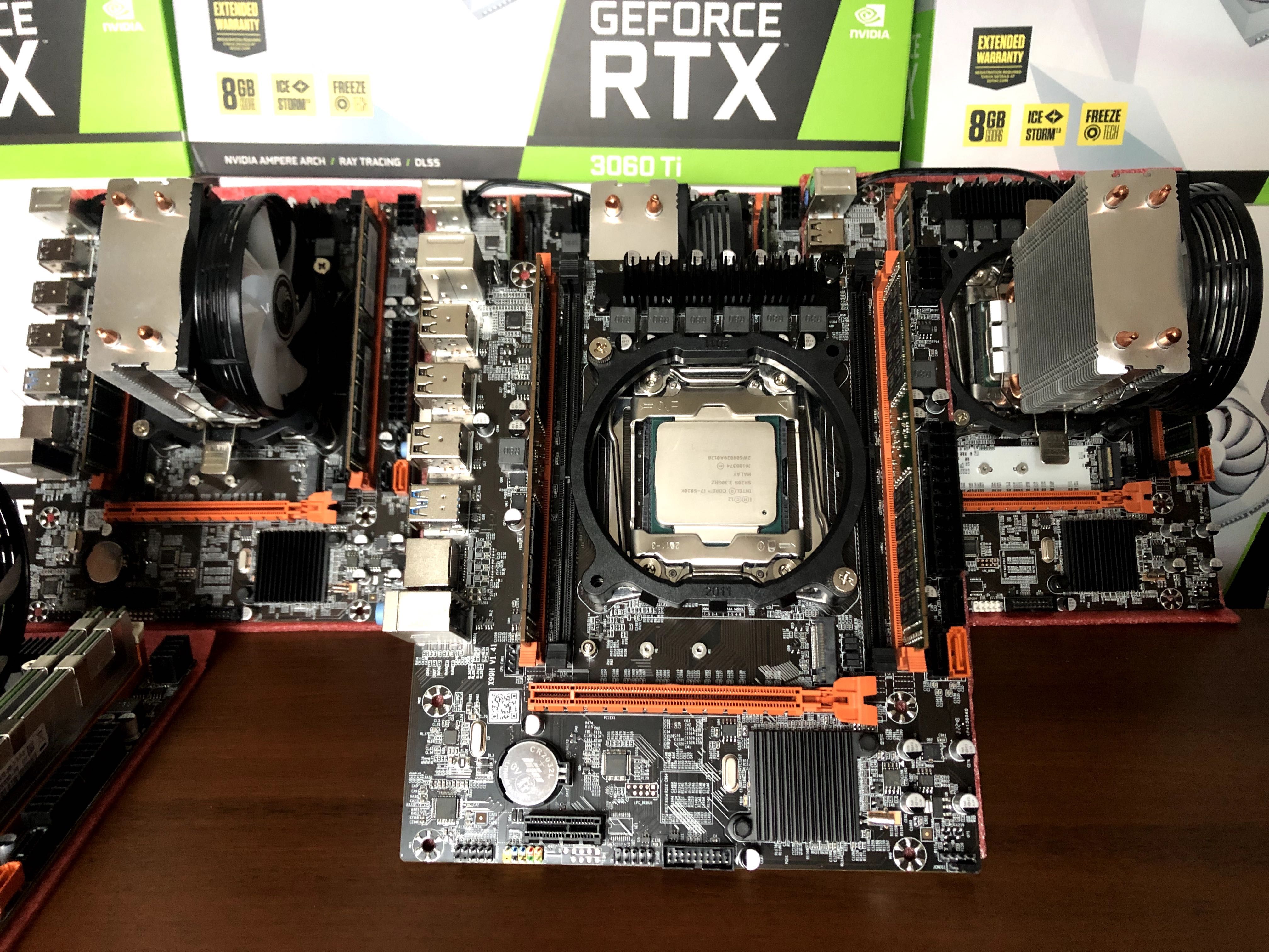 Игровой комплект e5-2670v3 s2011-V3 X99 16Gb DDR4 RTX 2060 2070 1080