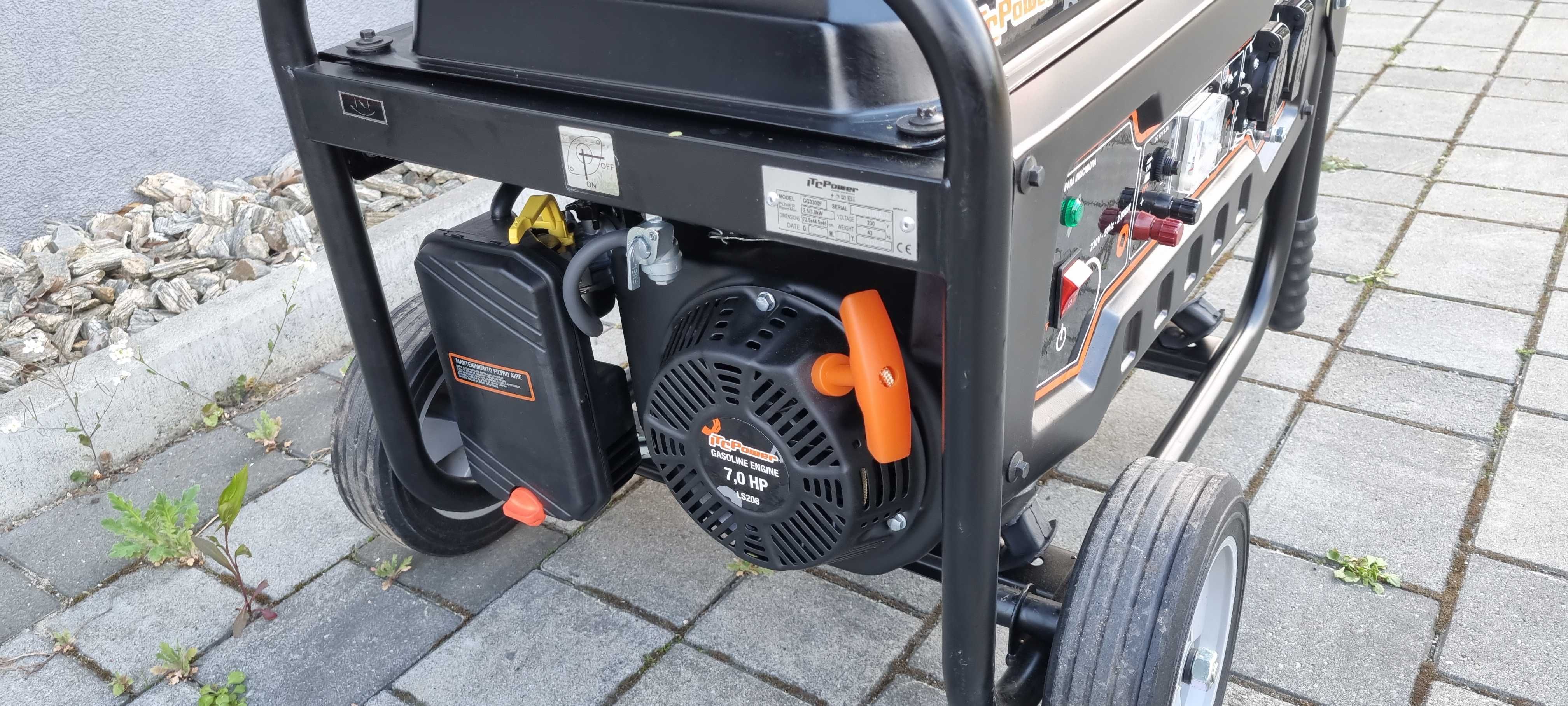 Agregat prądotwórczy 4-suwowy Generator 3000W ITC Power GG3300F kółka*
