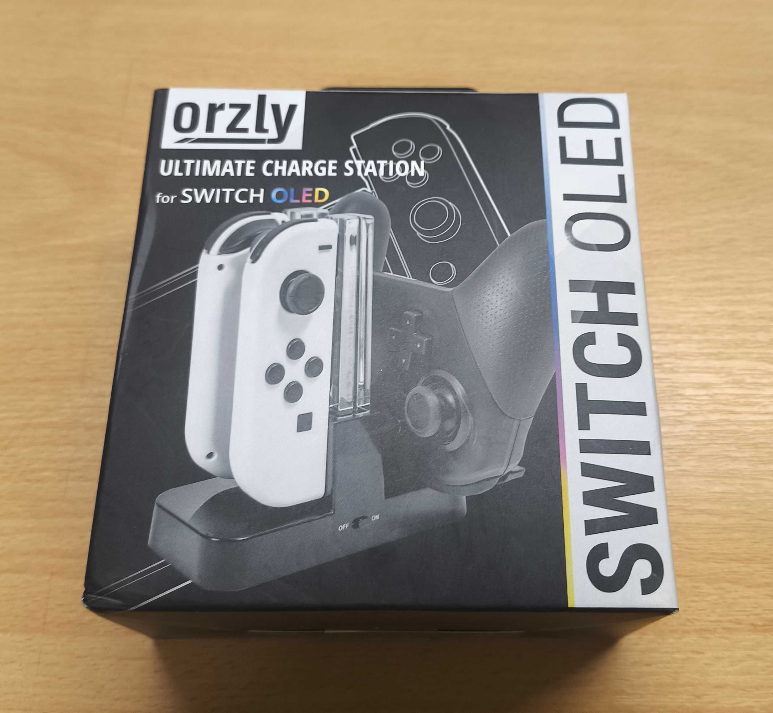 Stacja ładująca dla kontrolera pada Nintendo SWITCH ORZLY biała [2451]
