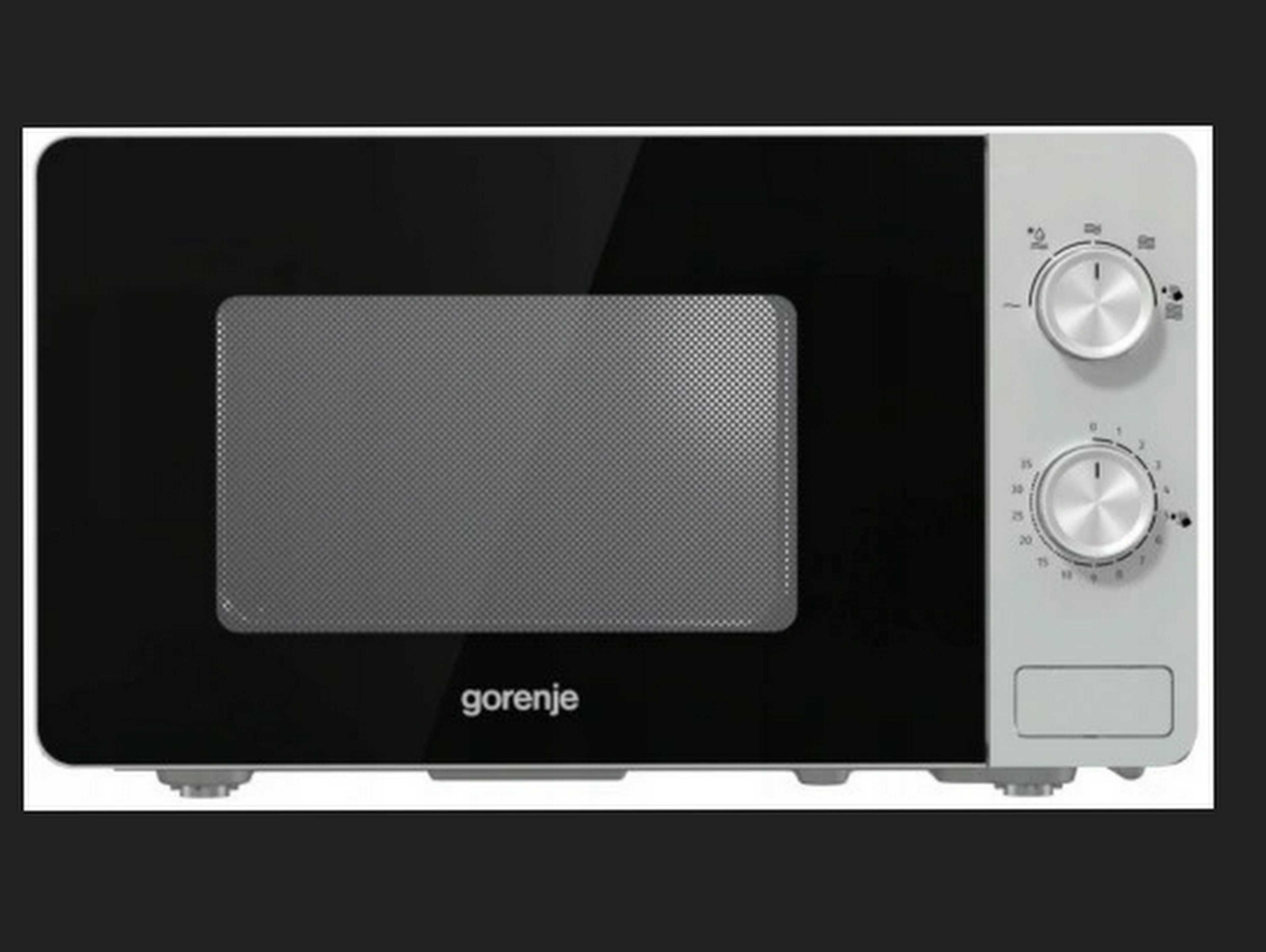 Kuchenka mikrofalowa Gorenje MO17E1S Srebrna Rozmrażanie 700W 17 l