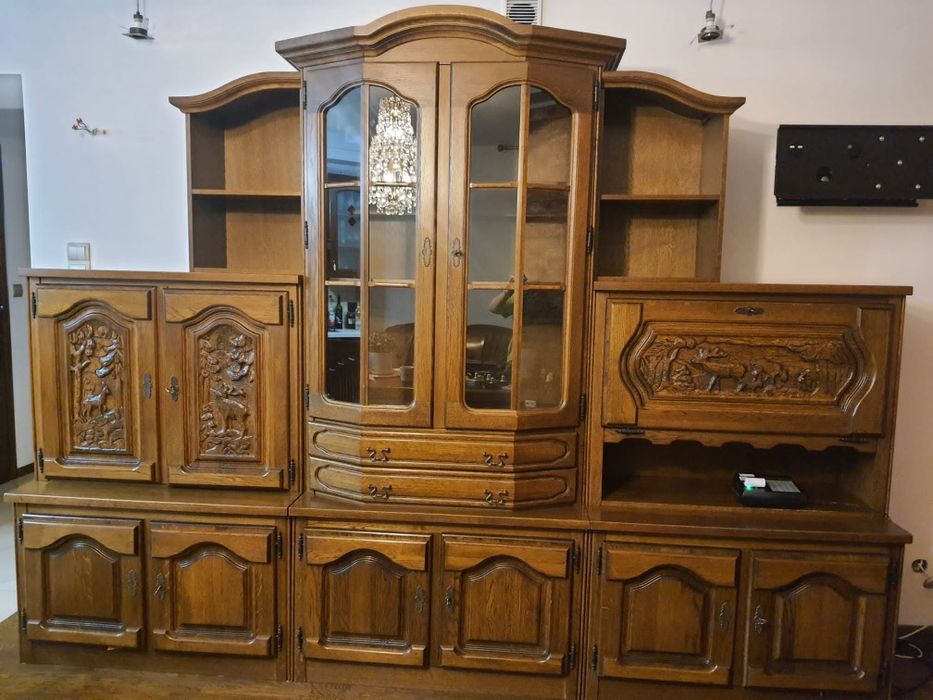Zestaw mebli dębowych