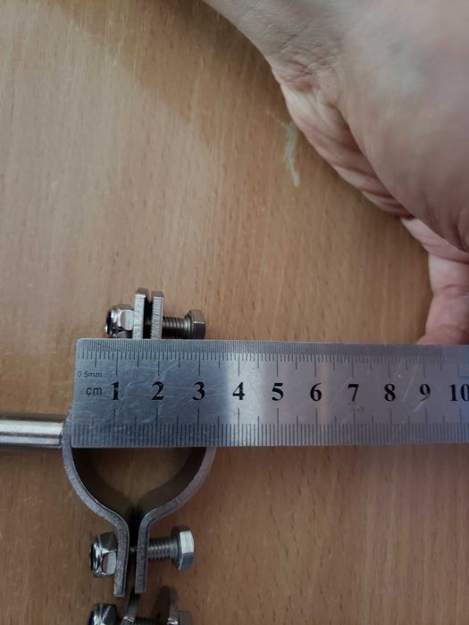 Хомут із нержавіючої сталі для труби Ду 34 AISI304