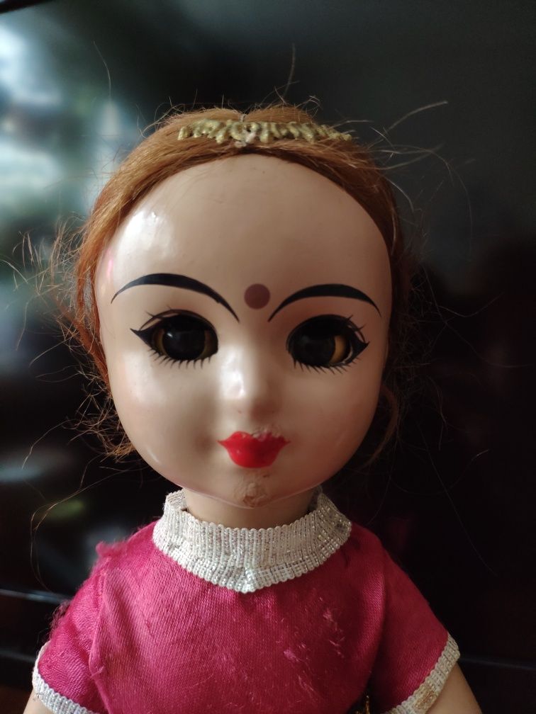 Кукла-сувенир индианка коллекционная, папье маше раритет СССР